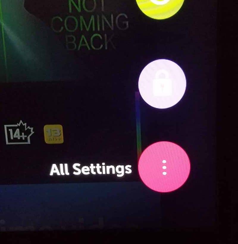 LG TV all settings option