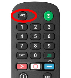 Sony TV remote - Input button