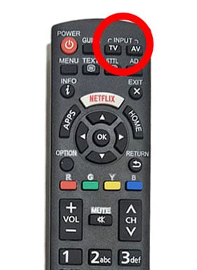 Panasonic TV Input Buttons