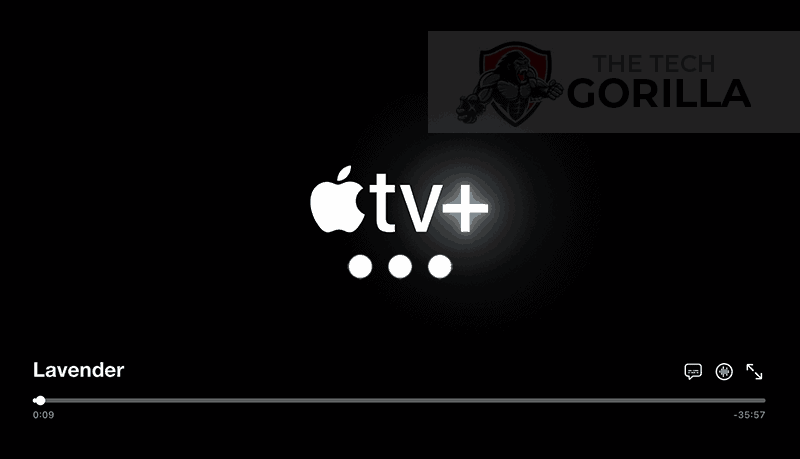 A screenshot of apple TV when it's stuttering