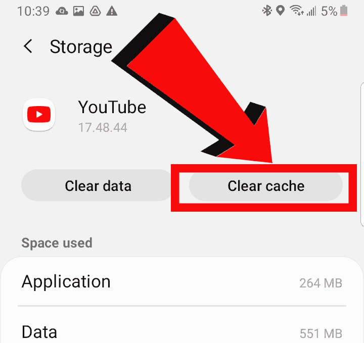 Youtube clear cache on your phone