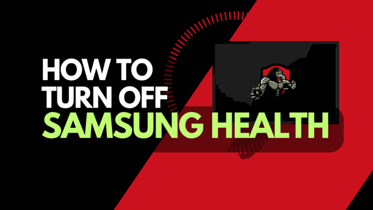 How to Turn Off Samsung Health (Do This!)