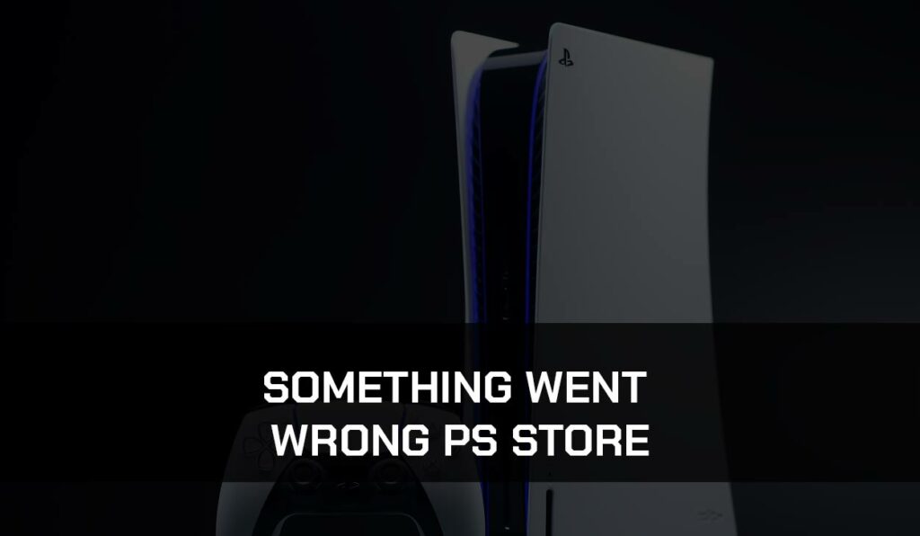 A photo of Something Went Wrong PS Store